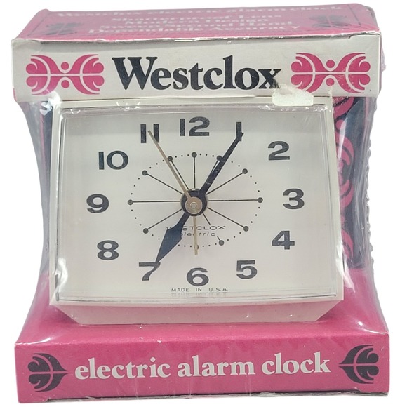 Westclox Other - Westclox Bold II Electric Alarm Clock White 20291 New Old Stock Vtg Grandpa Core